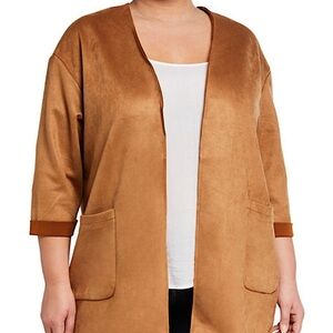 T Tahari- 3/4 Sleeve Cardigan Blazer 3X
